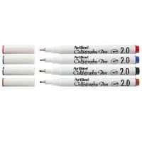 artline calligraphy 2.0 assorted colours pack 4
