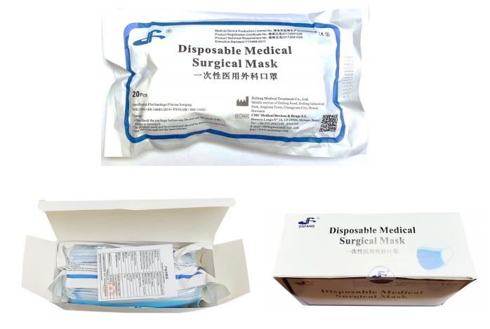 Image for DAFANG DISPOSABLE SURGICAL LEVEL 2 FACE MASK  PK40 from Angletons Office National