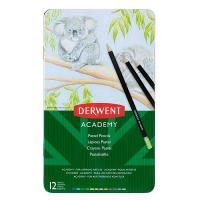 derwent academy colour pencil pastel tin 12