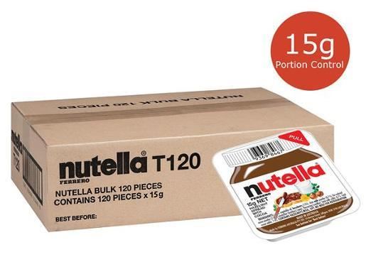 Image for NUTELLA PORTION CONTROL 120 X 15GM from Angletons Office National