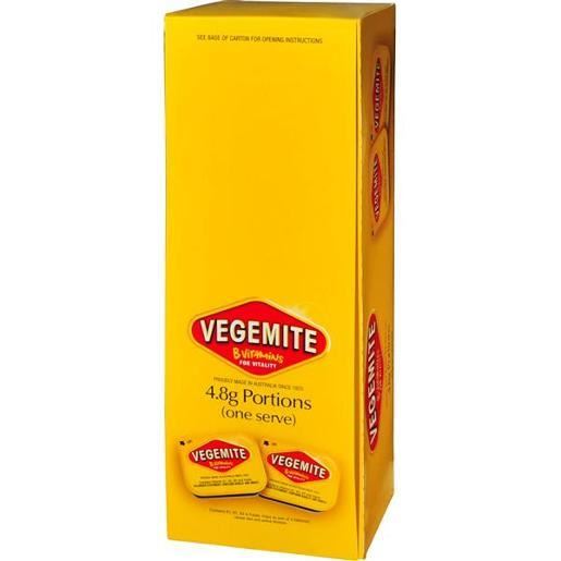 Image for VEGEMITE PORTION CONTROL 90 X 4.8GM from Angletons Office National