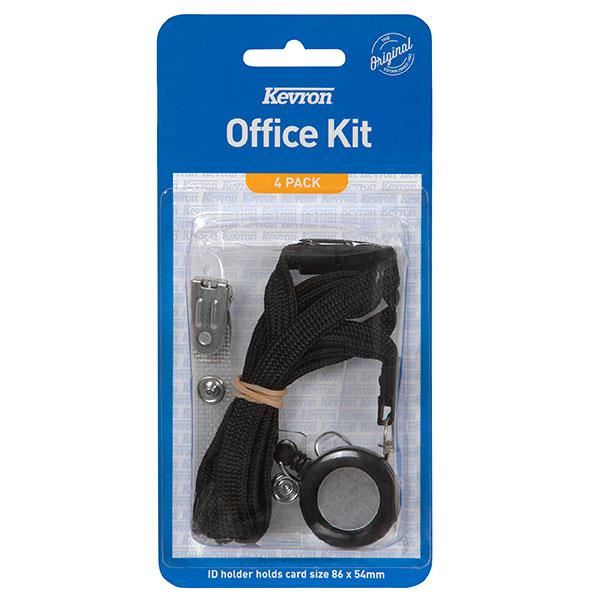 Image for KEVRON ID HOLDER WITH LANYARD, SUSPENDER CLIP AND RETRACTABLE BADGE REEL from Angletons Office National