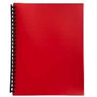 gns display book refillable 20 pocket a4 red