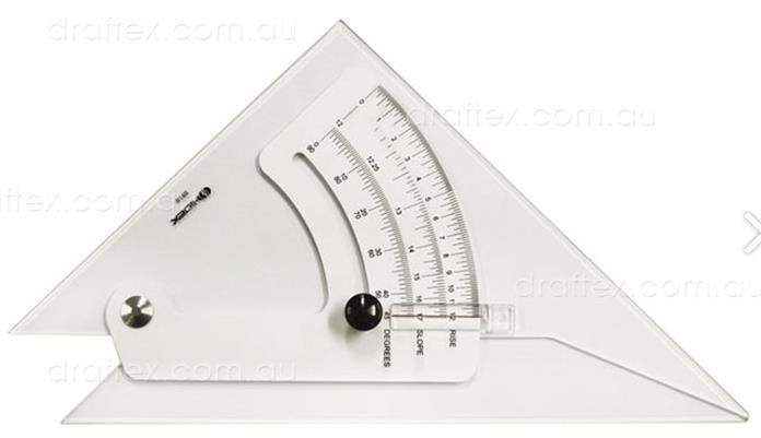 Image for DRAFTEX ADJUSTABLE SET SQUARE 300MM from Angletons Office National