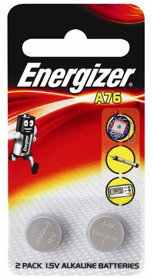 Image for ENERGIZER A76 BATTERY LR44 1.55VOLT PACK 2 from Angletons Office National