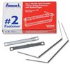 arnos no.2 metal paper fasteners pack 50