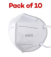 kn95 disposable face mask white >95% box 10