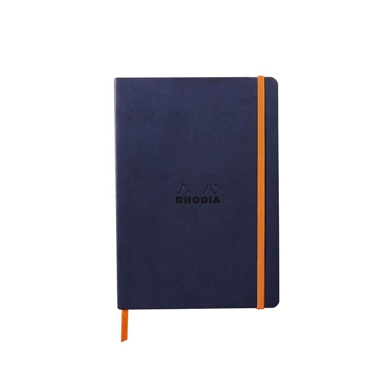Image for RHODIA - RHODIARAMA - SOFT COVER NOTEBOOK - RULED - A5 - MIDNIGHT from Angletons Office National