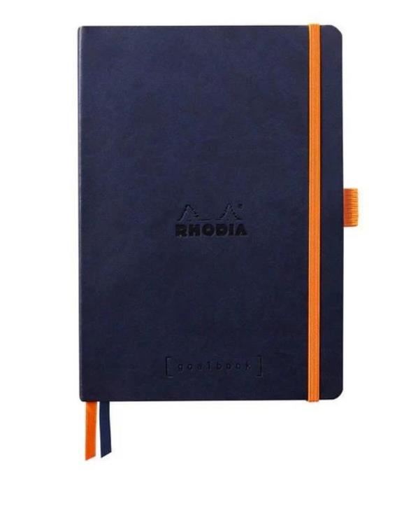 Image for RHODIA - RHODIARAMA - SOFT COVER NOTEBOOK - DOT GRID - A5 - MIDNIGHT from Angletons Office National
