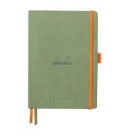 rhodia - rhodiarama - goal book - grid - a5 - celedon