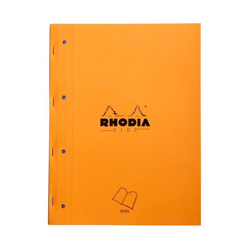 Image for RHODIA - PAD #18 - SIDE STAPLED NOTEBOOK - SEYES - A4+ - ORANGE from Angletons Office National