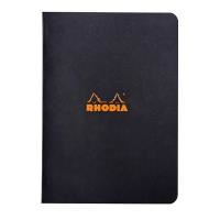 rhodia - cahier notebook - a5 - ruled - black