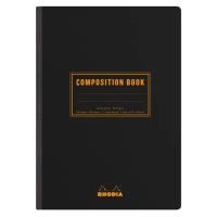 rhodia - composition book - a5 - ruled with margin - black