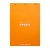 rhodia - no. 18 top stapled notepad - a4 - dot grid - orange