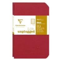 clairefontaine - my essentials - pack of 2 stapled notebooks - pocket - ruled - red