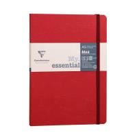 clairefontaine - my essentials threadbound notebook - a5 - ruled - red