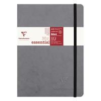 clairefontaine - my essentials threadbound notebook - a5 - ruled - grey