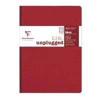 clairefontaine - my essentials clothbound notebook - a5 - ruled - red