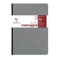 clairefontaine - my essentials clothbound notebook - a5 - ruled - grey