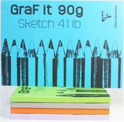 Image for CLAIREFONTAINE GRAF IT A4 90GSM SKETCH BOOK from Angletons Office National