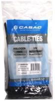 cabac cable ties 200mmx4.8mm black pk100