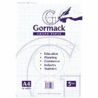 gormack a4 metric graph pad 5mm 50 sheets
