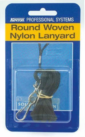 Image for KEVRON ROUND WOVEN LANYARD  ID1017PP BLACK from Angletons Office National
