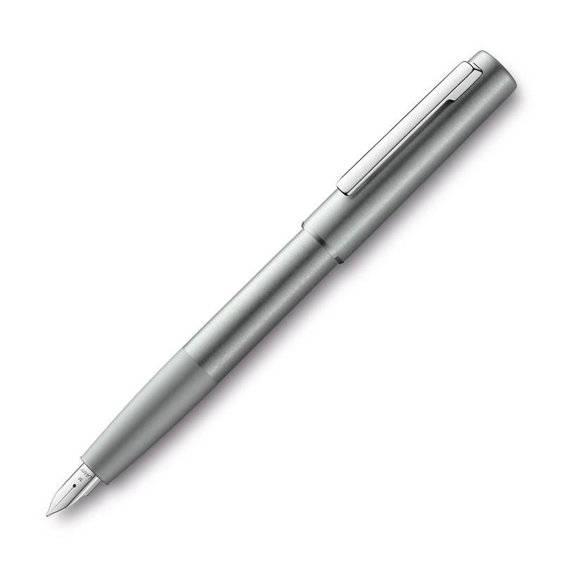 Image for LAMY AION FOUNTAIN PEN MEDIUM OLIVE SILVER from Angletons Office National