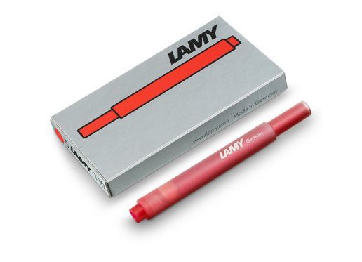 Image for LAMY T10 INK CARTRIDGES RED PK5 from Angletons Office National