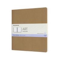 moleskine art cahier square sketchbook 190mm x 190mm kraft brown