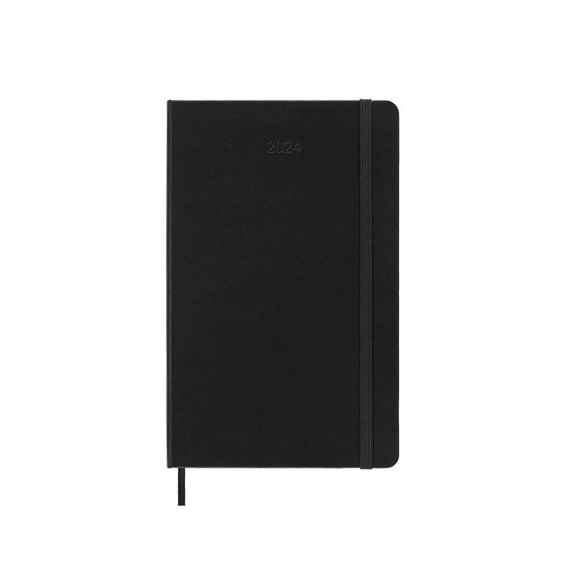Image for MOLESKINE - 2024 - 12 MONTH PRO WEEKLY VERTICAL HARD COVER DIARY - LARGE - BLACK from Angletons Office National