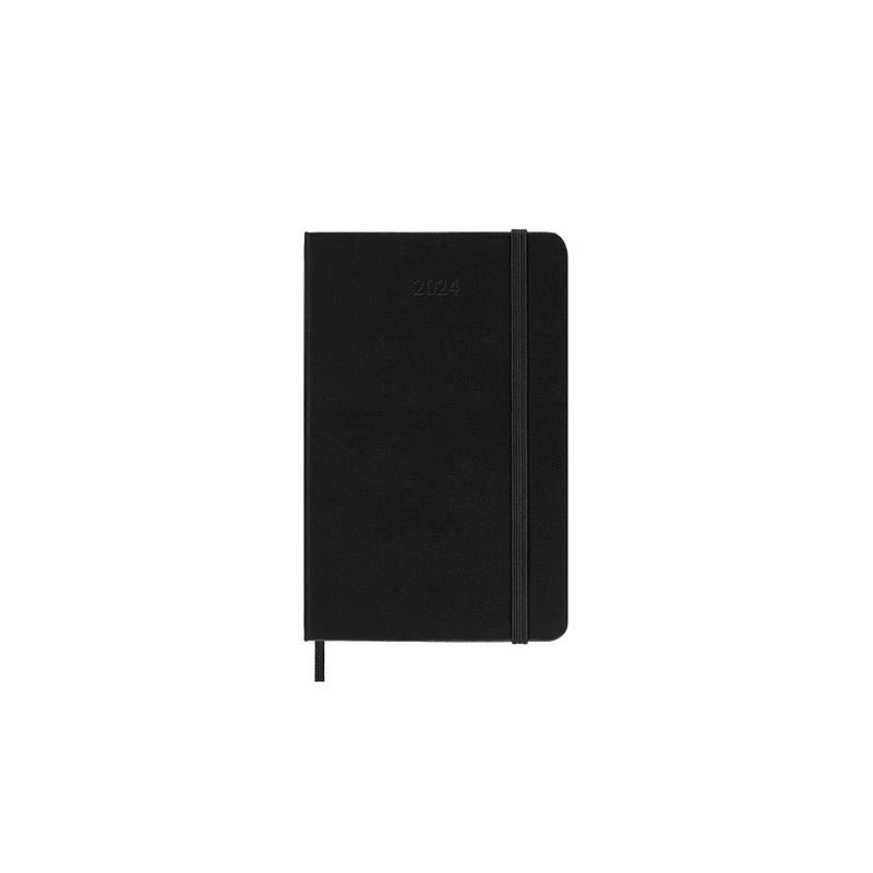 Image for MOLESKINE - 2024 - 12 MONTH WEEKLY HORIZONTAL HARD COVER DIARY - POCKET - BLACK from Angletons Office National