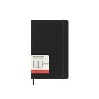 moleskine- 2023-24 18 month daily diary- hard cover - large - black
