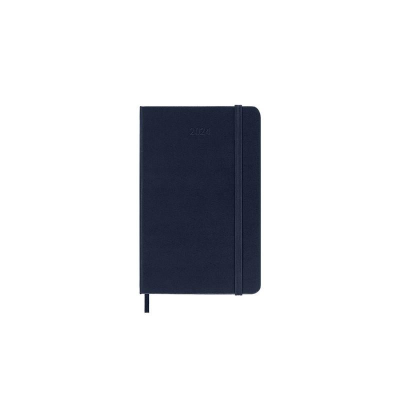 Image for MOLESKINE - 2024 12 MONTH DAILY HARD COVER DIARY - POCKET - SAPPHIRE BLUE from Angletons Office National
