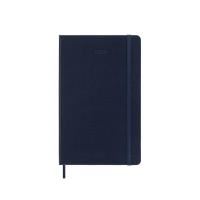 moleskine - 2024 12 month daily hard cover diary - large - sapphire blue