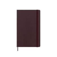 moleskine - 2024 - 12 month daily hard cover diary - pocket - burgundy red
