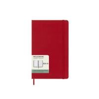moleskine - 2023-24 18 month hard cover diary - weekly notebook - large - scarlett red