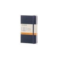 moleskine classic hard cover pocket notebook ruled saphire blue