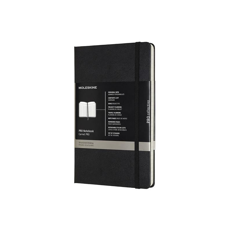 Image for MOLESKINE PROFESSIONAL NOTEBOOK LARGE HARD COVER BLACK from Angletons Office National