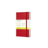 moleskine classic pocket plain notebook red