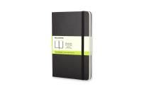 moleskine - classic hard cover notebook - plain - pocket - black