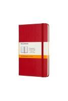 moleskine - classic hard cover notebook - ruled - medium - scarlet red