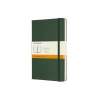 moleskine - classic hard cover notebook - ruled - large - myrtle green