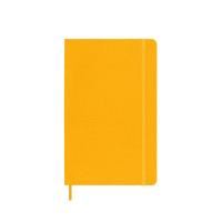 moleskine - classic hard cover notebook - ruled - large - orange yellow