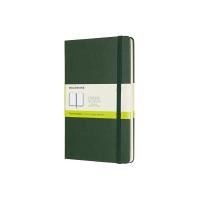 moleskine - classic hard cover notebook - plain - large - myrtle green