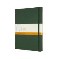 moleskine - classic hard cover notebook - ruled - extra large - myrtle green