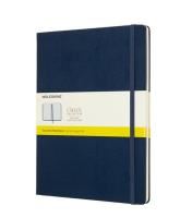 moleskine classic hard cover squared notebook extra large saphire blue