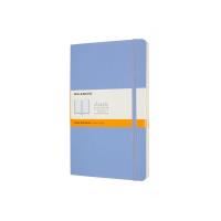 moleskine - classic soft cover notebook - ruled - large - hydrangea blue