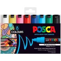 posca pc-8k paint markers assorted 8 pack