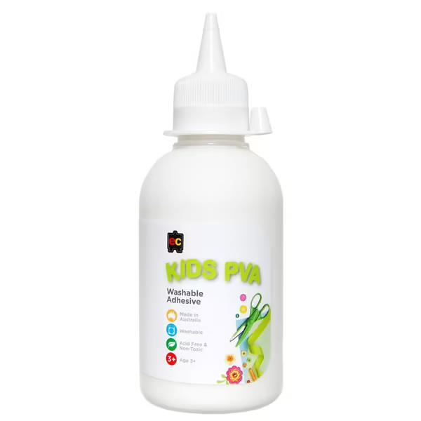 Image for EC KIDS PVA WATER BASED GLUE 250ML from Angletons Office National